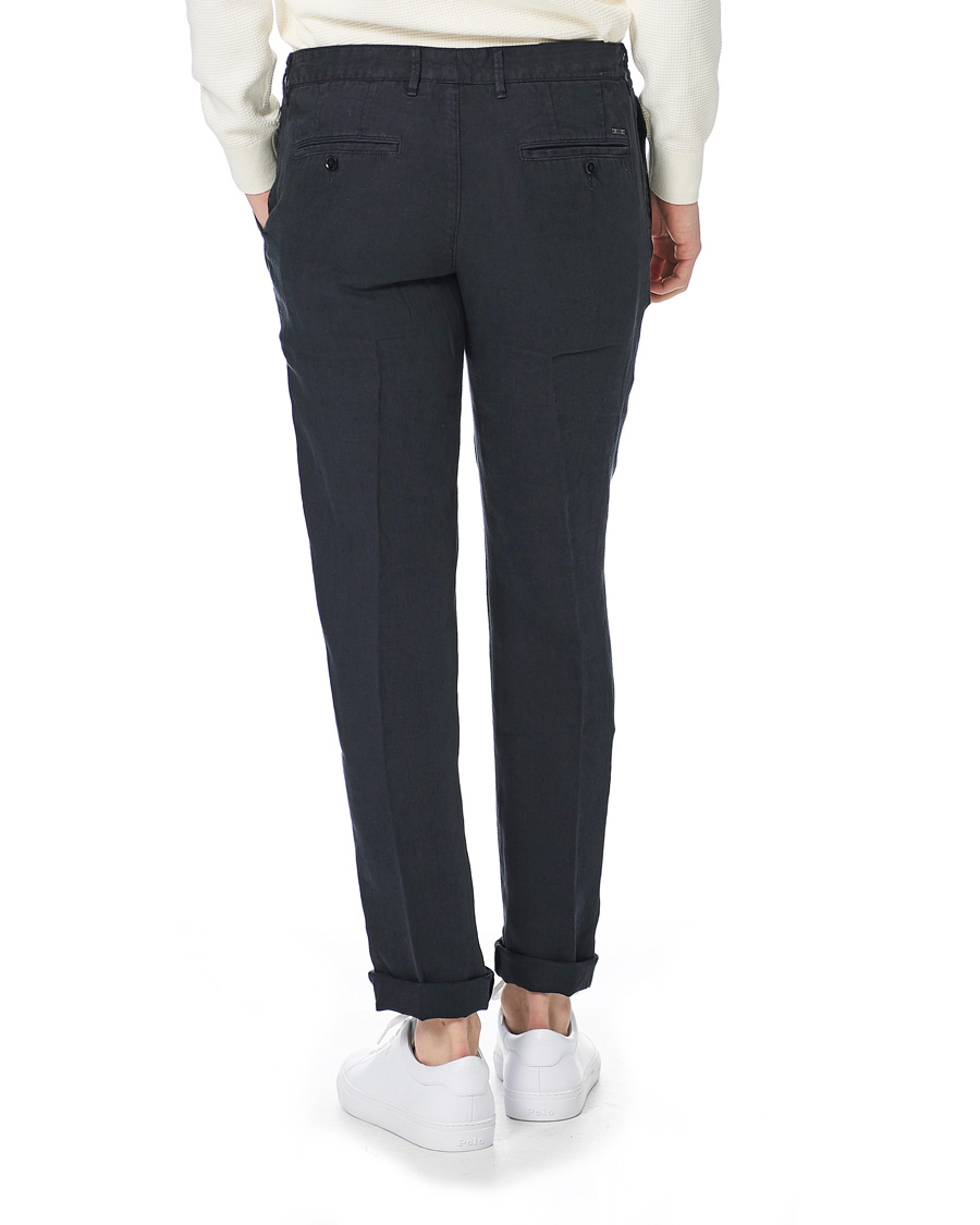 Herren | Hosen | BOSS BLACK | BOSS Crigan Linen Pants Dark Blue