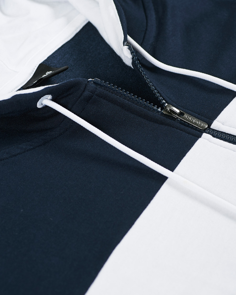 Herren | Pullover | BOSS BLACK | BOSS Full Zip Hoodie Jacket Dark Blue