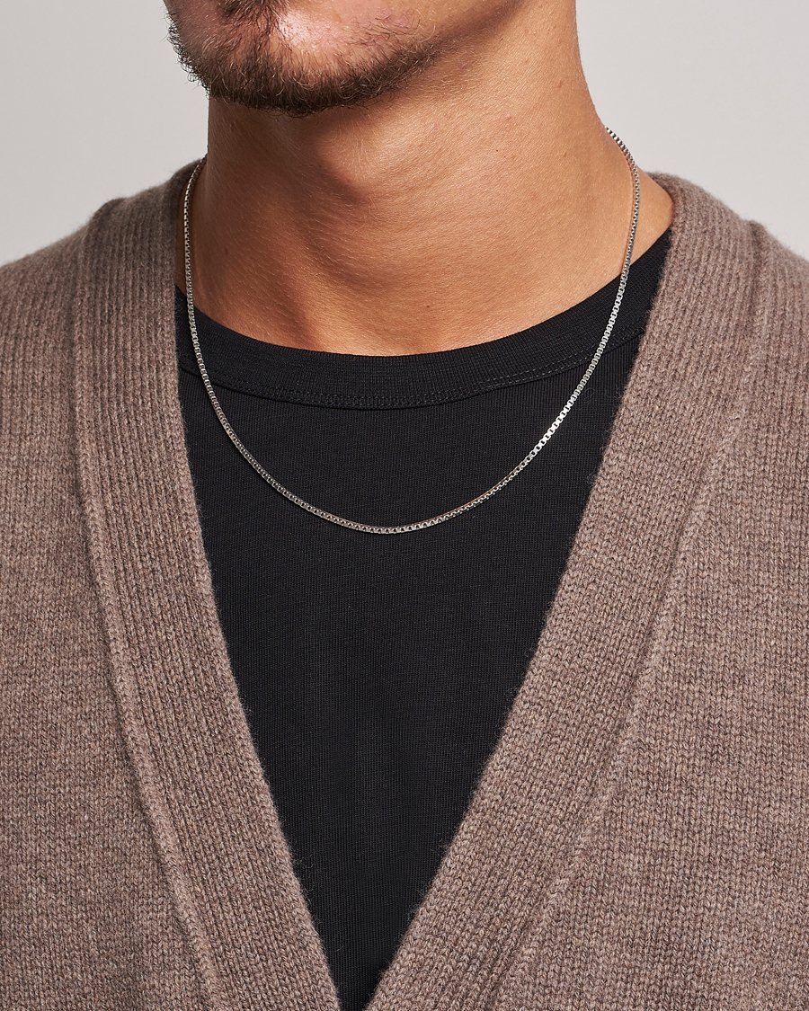 Herren | Accessoires | Tom Wood | Square Chain M Necklace Silver