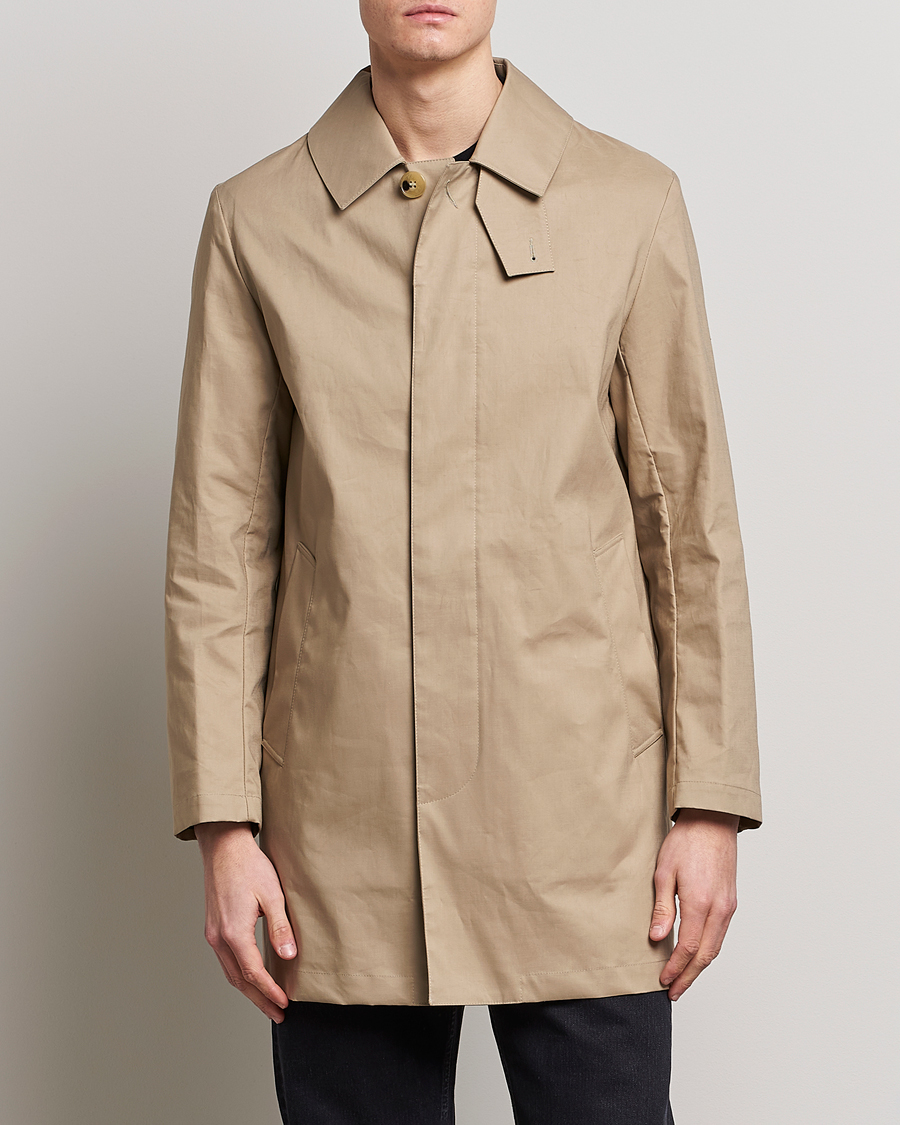 Herren | Jacken | Mackintosh | Cambridge Car Coat Fawn