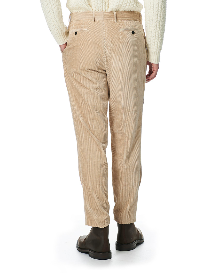 Herren | Hosen | Mackintosh | Wild Pleated Cord Trousers Beige