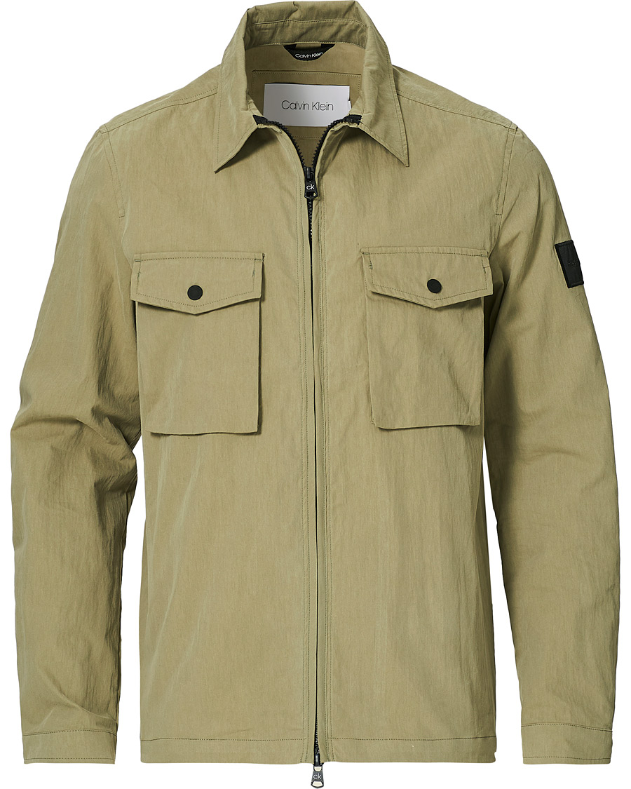 Herren | Calvin Klein Light Shirt Jacket Delta Green | Calvin Klein | Light Shirt Jacket Delta Green