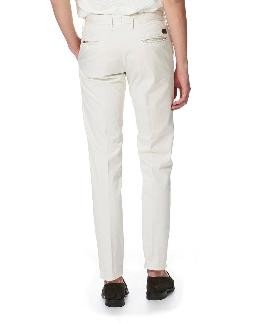 Herren | Hosen | Incotex | Slim Fit Garment Dyed Slacks Off White
