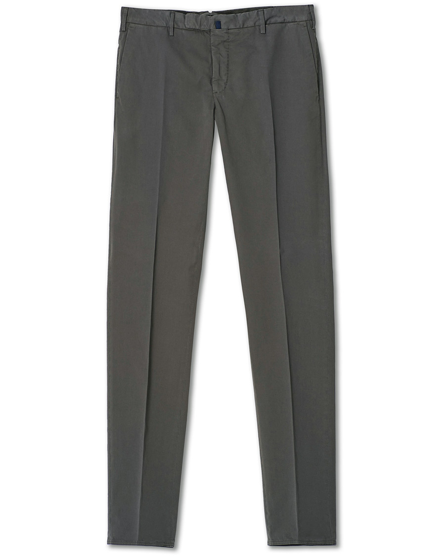 Herren | Hosen | Incotex | Slim Fit Stretch Chinos Dark Grey