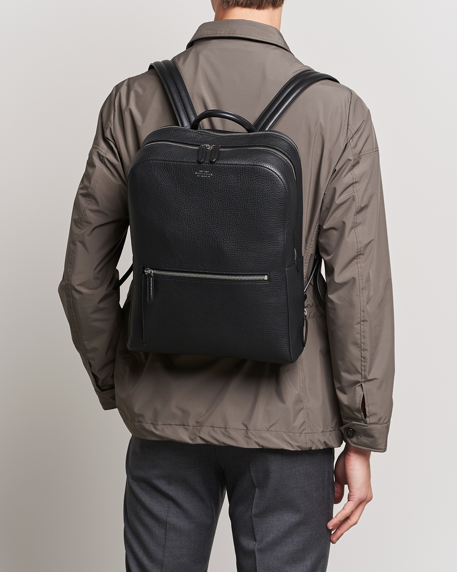 Herren | Accessoires | Smythson | Ludlow Zip Around Backpack Black
