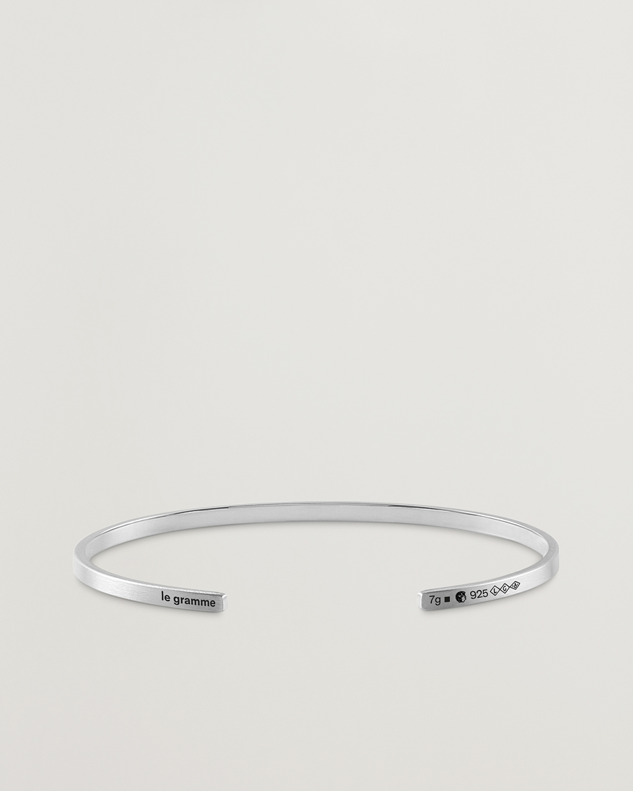 Herren | LE GRAMME Ribbon Bracelet Brushed Sterling Silver 7g | LE GRAMME | Ribbon Bracelet Brushed Sterling Silver 7g