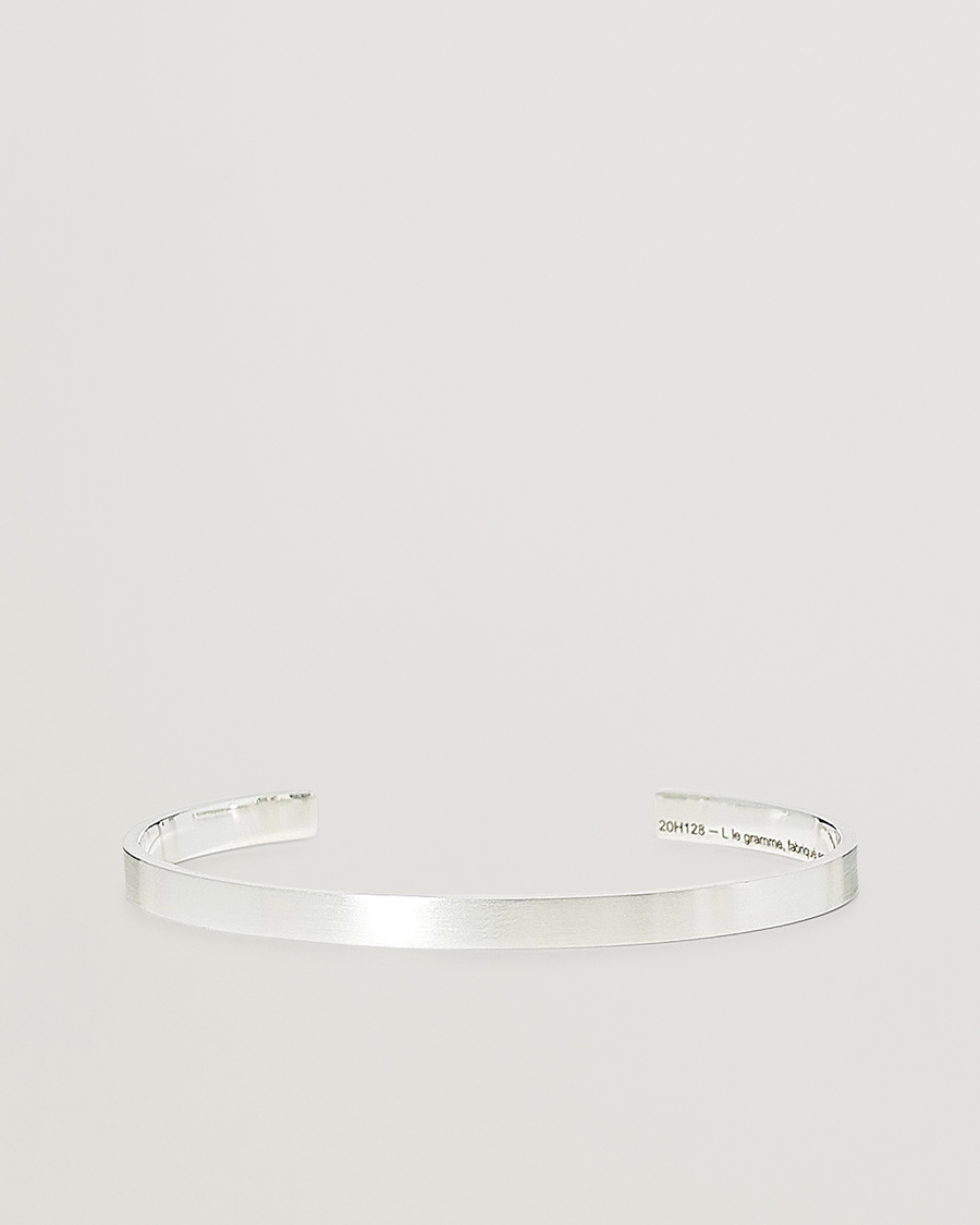 Herren | LE GRAMME Ribbon Bracelet Brushed Sterling Silver 15g | LE GRAMME | Ribbon Bracelet Brushed Sterling Silver 15g