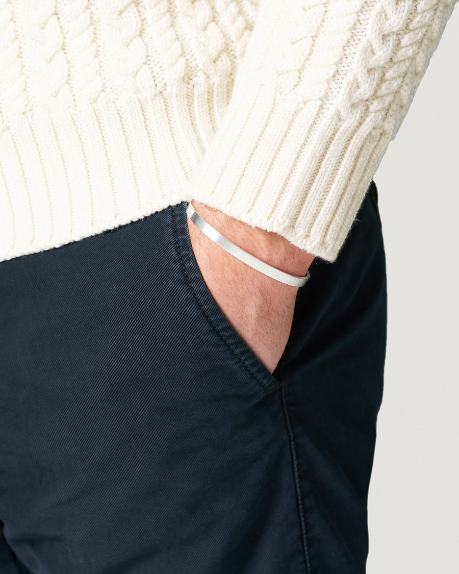 Herren | LE GRAMME Ribbon Bracelet Brushed Sterling Silver 15g | LE GRAMME | Ribbon Bracelet Brushed Sterling Silver 15g