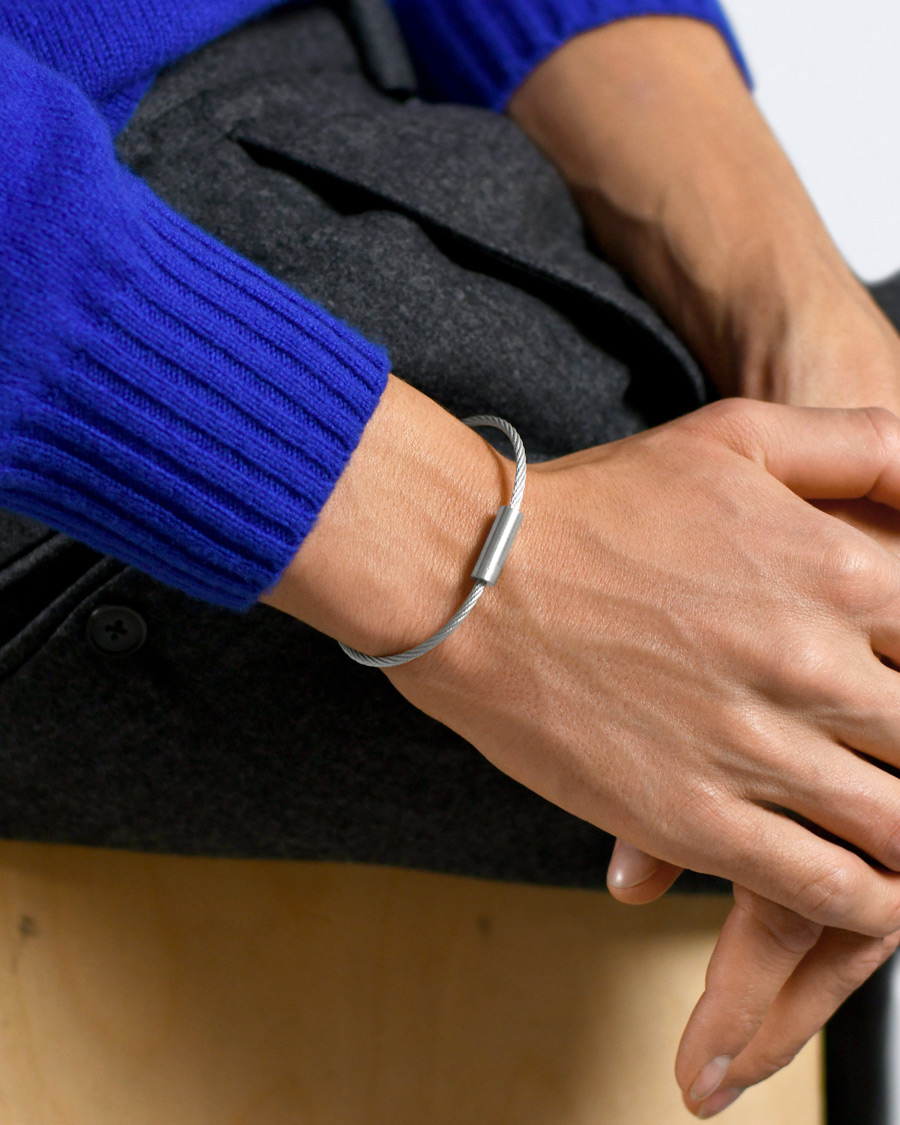 Herren | Schmuck | LE GRAMME | Cable Bracelet Brushed Sterling Silver 9g