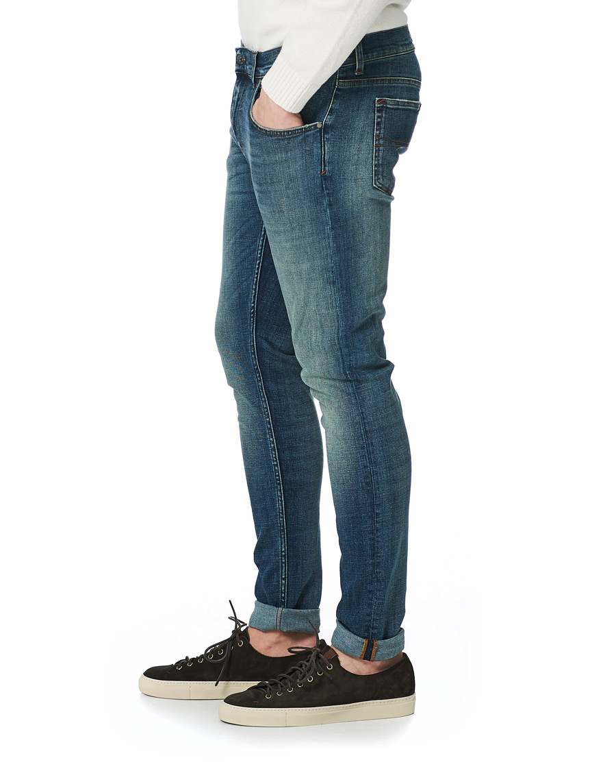 Herren | Jeans | Tiger of Sweden Jeans | Slim Super Stretch Ideal Jeans Medium Blue