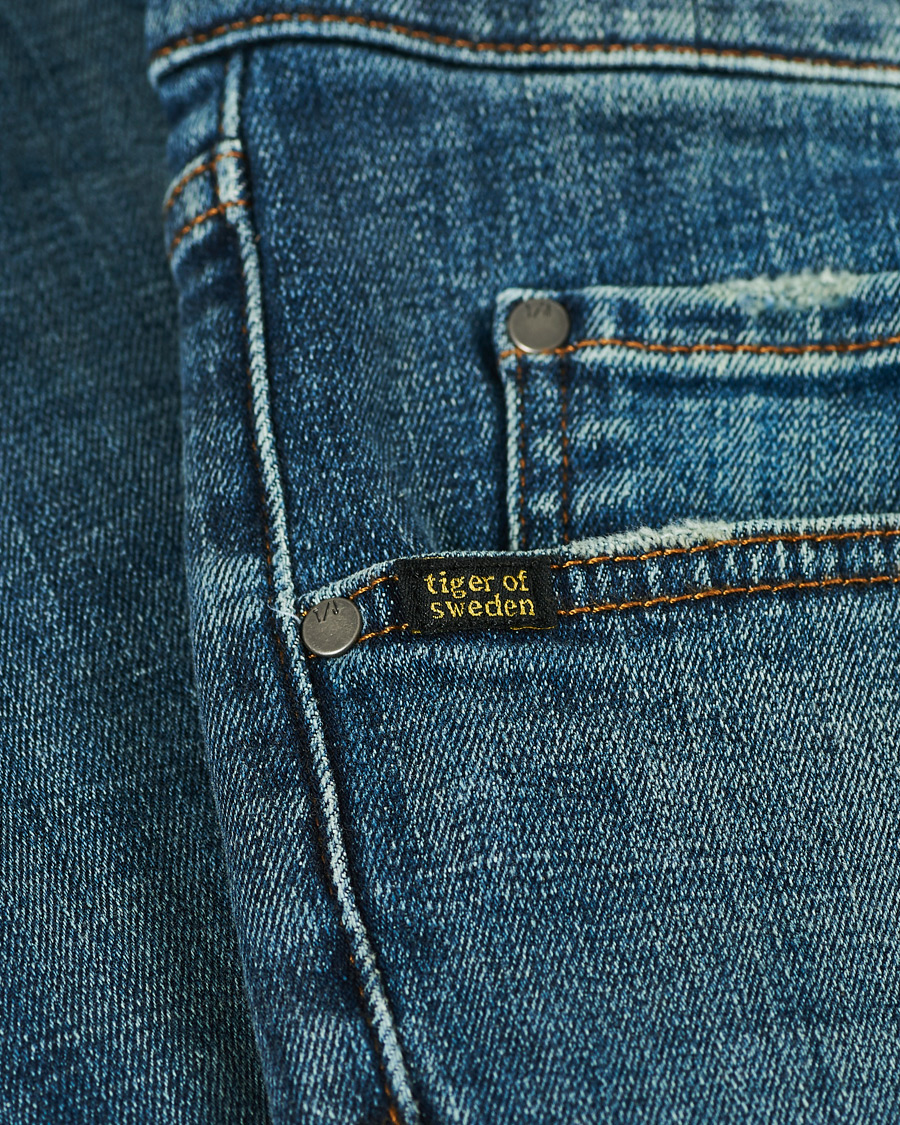 Herren | Jeans | Tiger of Sweden Jeans | Slim Super Stretch Ideal Jeans Medium Blue