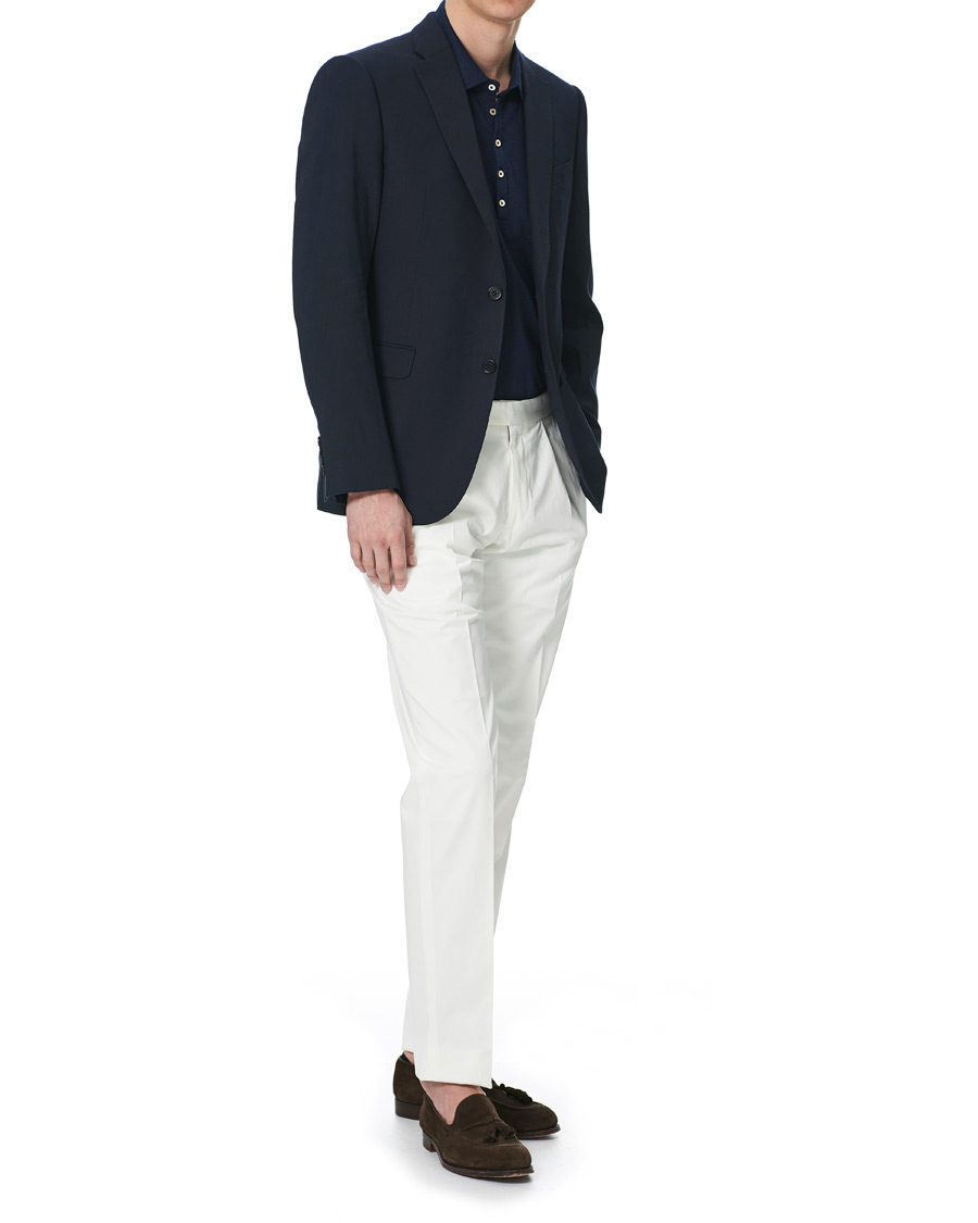 Herren | Sakkos | Emporio Armani | Slim Fit Techno Linen Stretch Blazer Navy