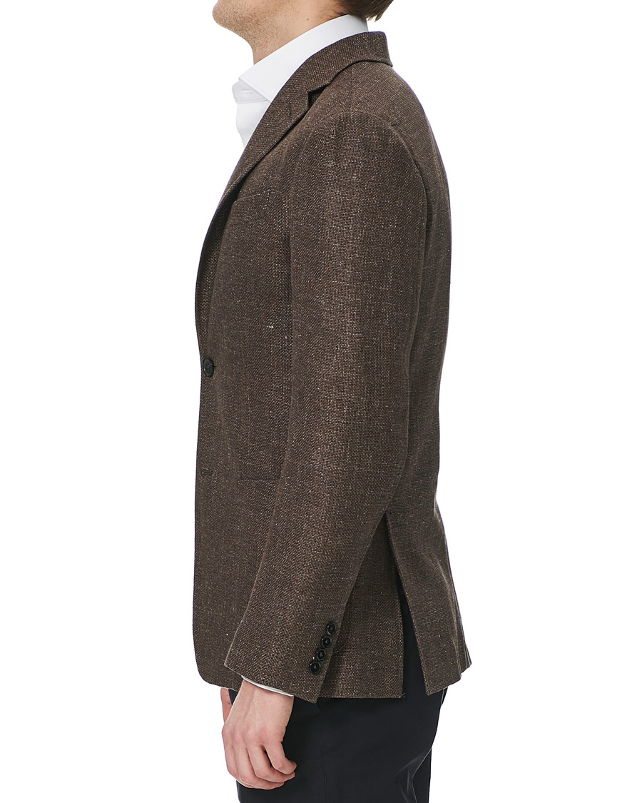 Herren | Sakkos | Ermenegildo Zegna | Unconstructed Linen Blazer Brown