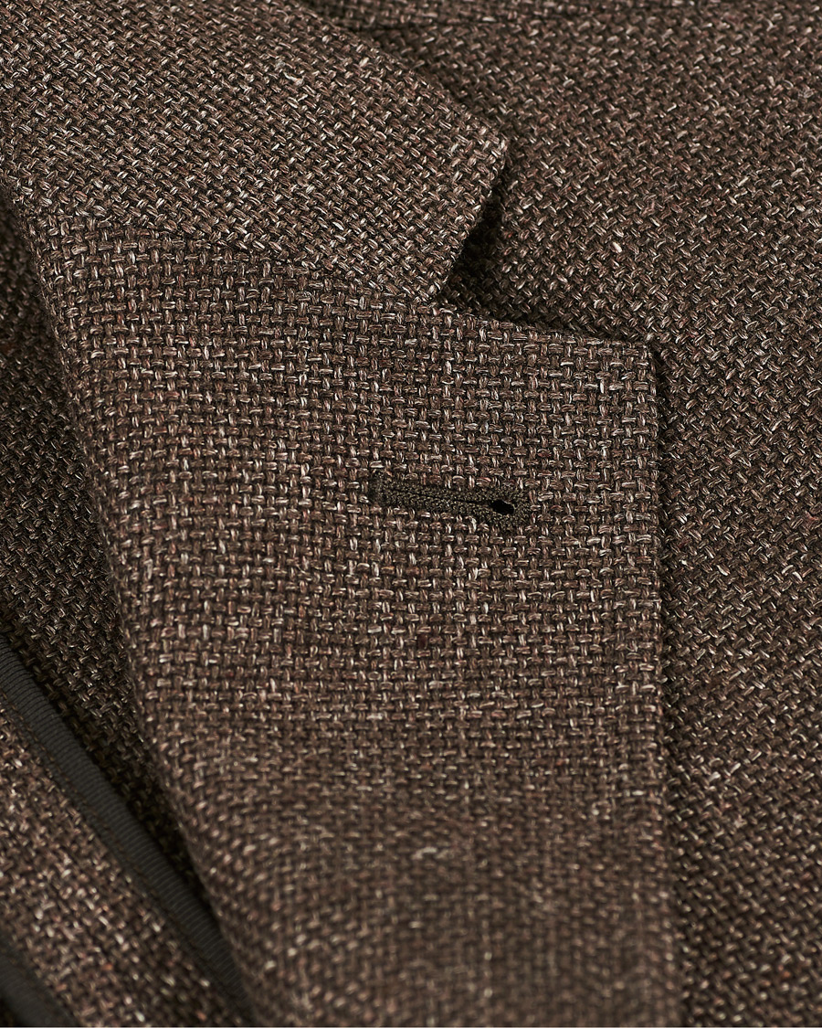 Herren | Sakkos | Ermenegildo Zegna | Unconstructed Linen Blazer Brown