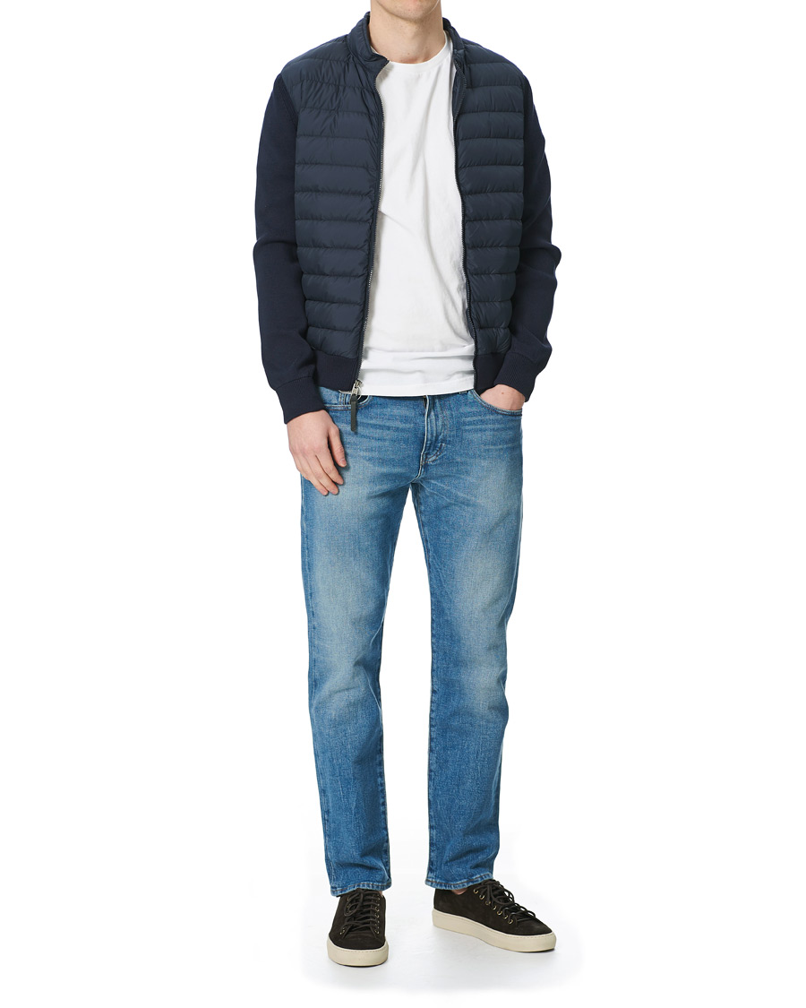 Herren | Jacken | Woolrich | Hybrid Track Jacket Melton Blue