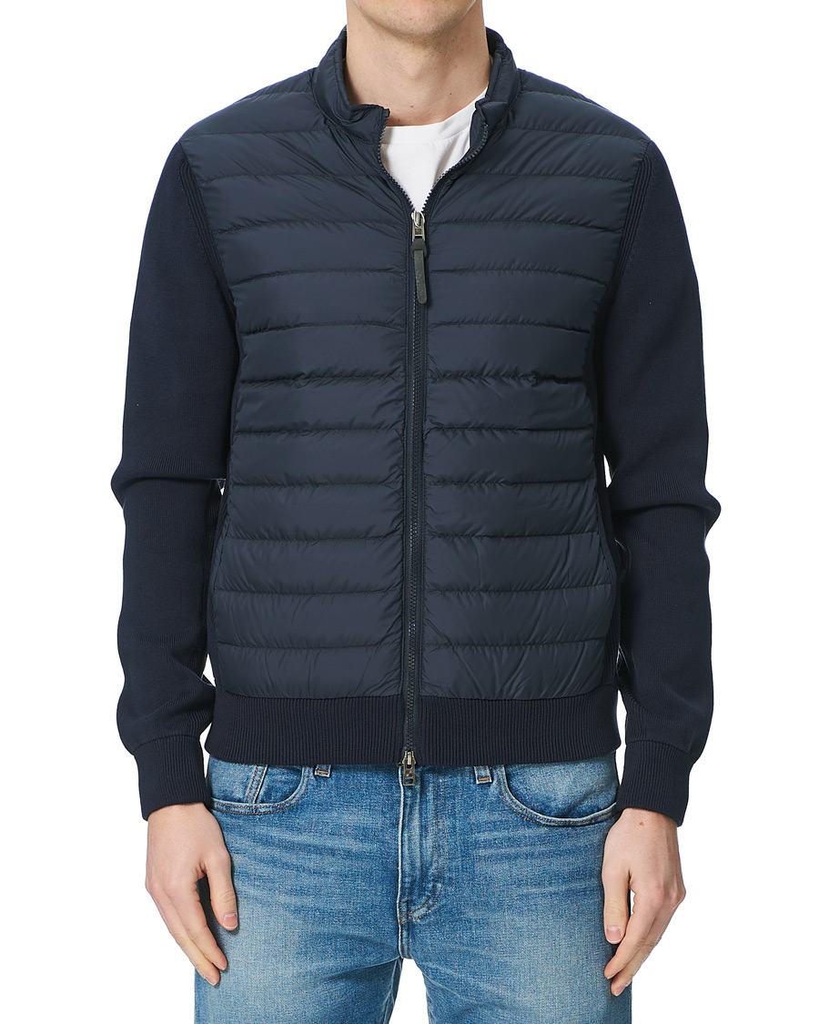 Herren | Jacken | Woolrich | Hybrid Track Jacket Melton Blue