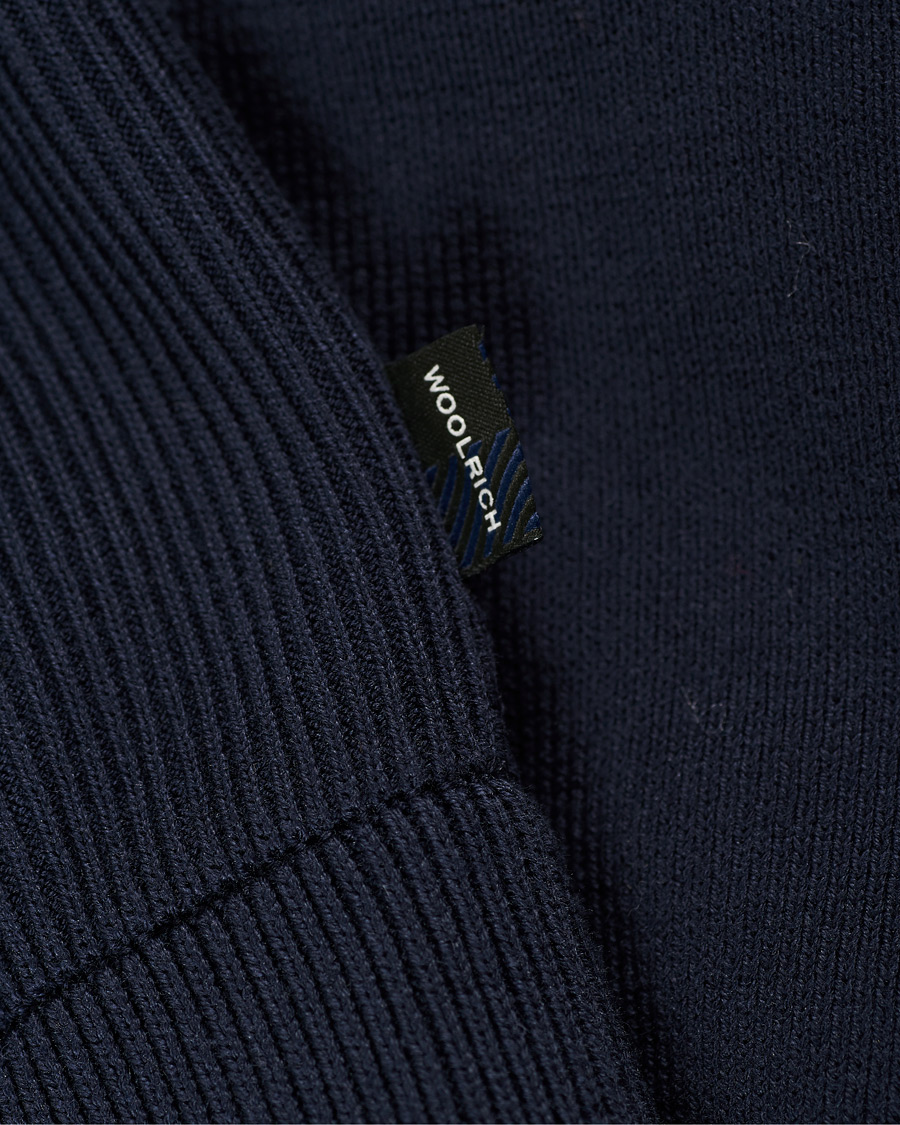 Herren | Jacken | Woolrich | Hybrid Track Jacket Melton Blue