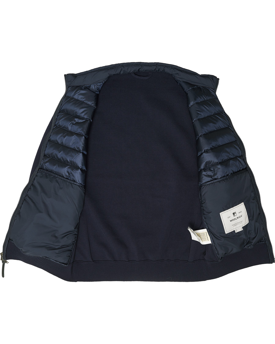 Herren | Jacken | Woolrich | Hybrid Track Jacket Melton Blue