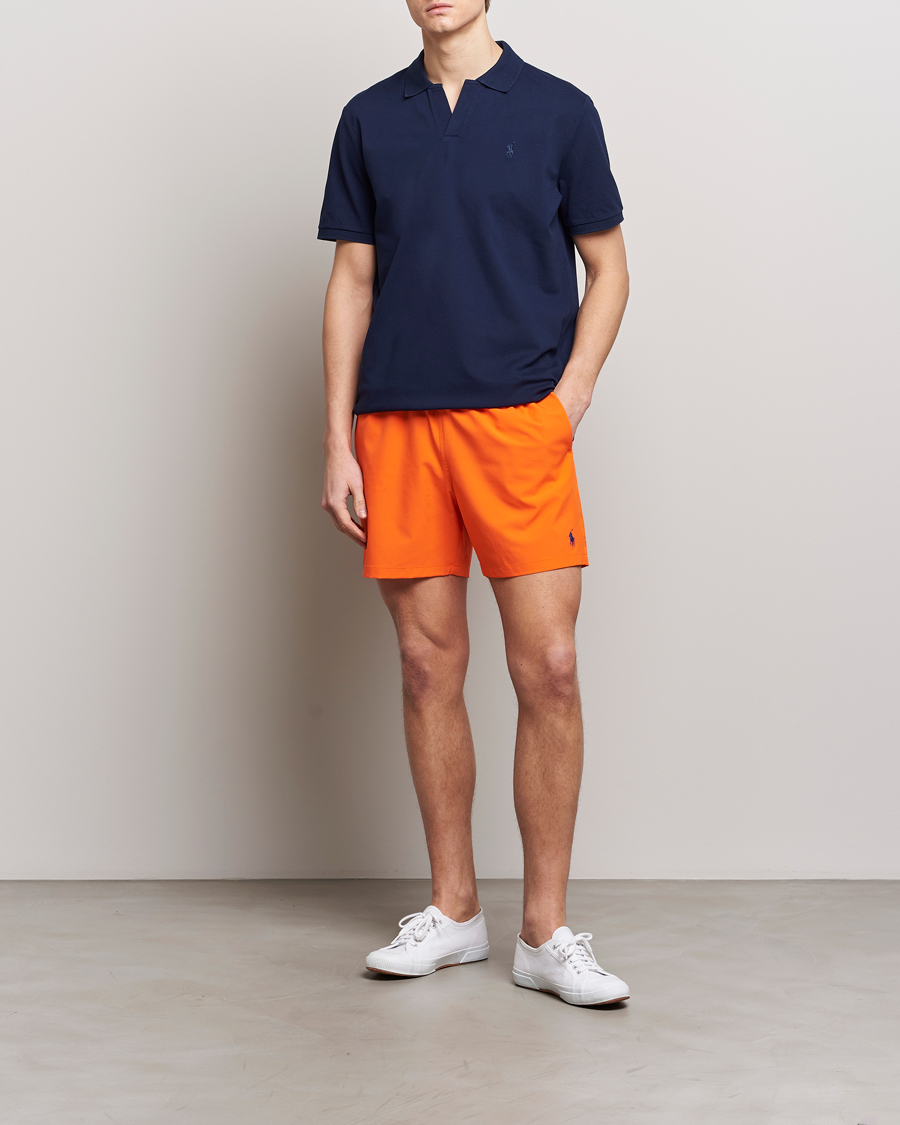 Herren | Badehosen | Polo Ralph Lauren | Recycled Traveler Boxer Swimshorts Sailing Orange