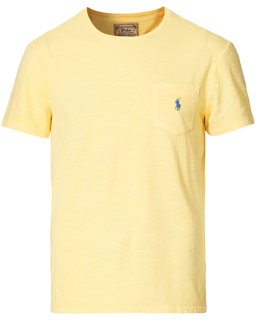 Herren | T-Shirts | Polo Ralph Lauren | Washed Crew Neck Pocket Tee Empire Yellow