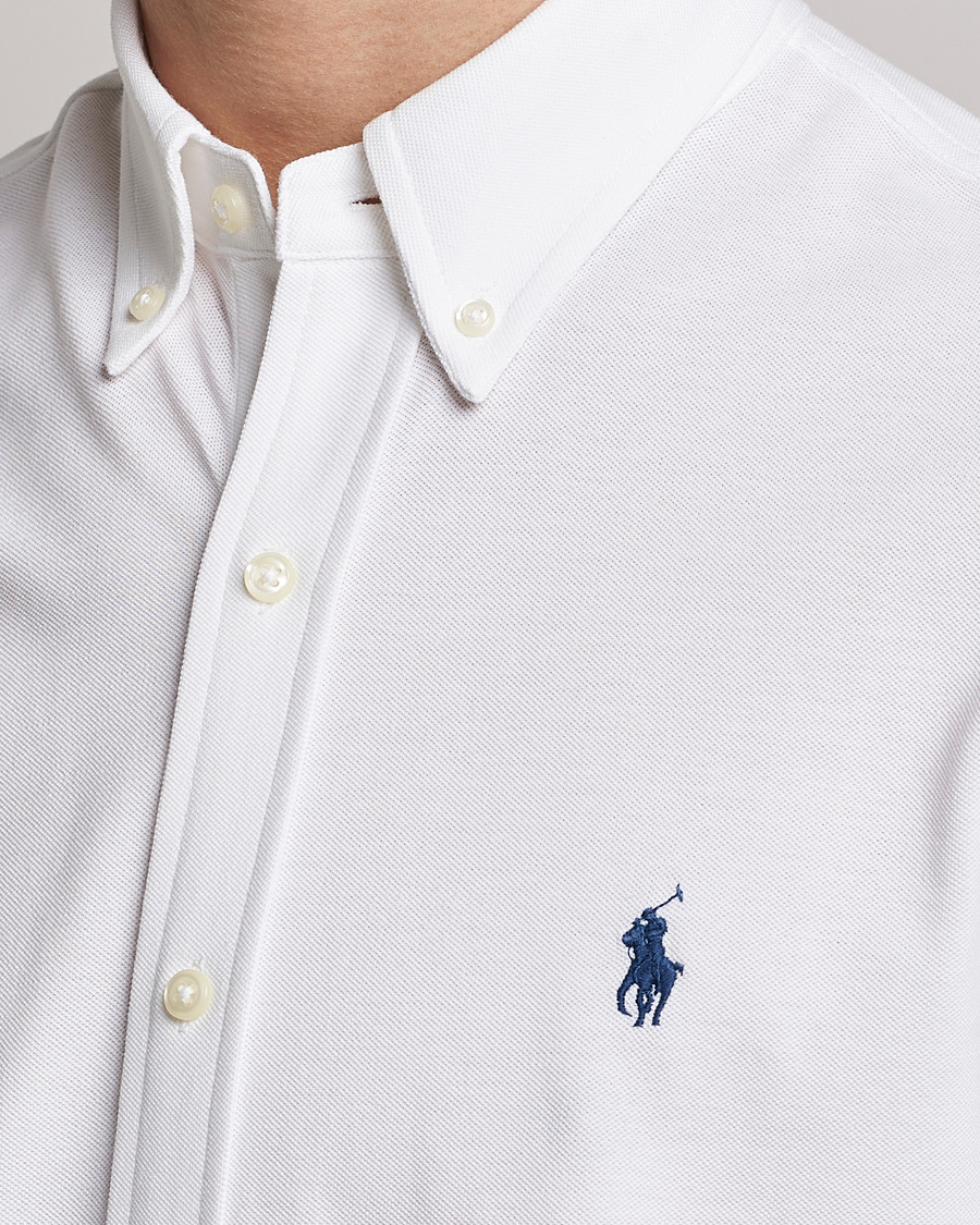 Herren | Hemden | Polo Ralph Lauren | Featherweight Mesh Short Sleeve Shirt White