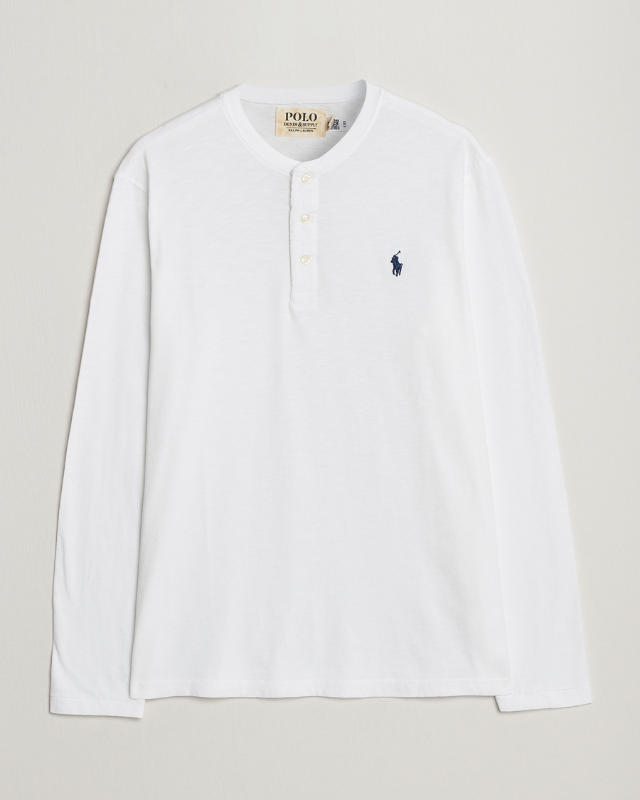 Herren | Pullover | Polo Ralph Lauren | Slub Jersey Henley White