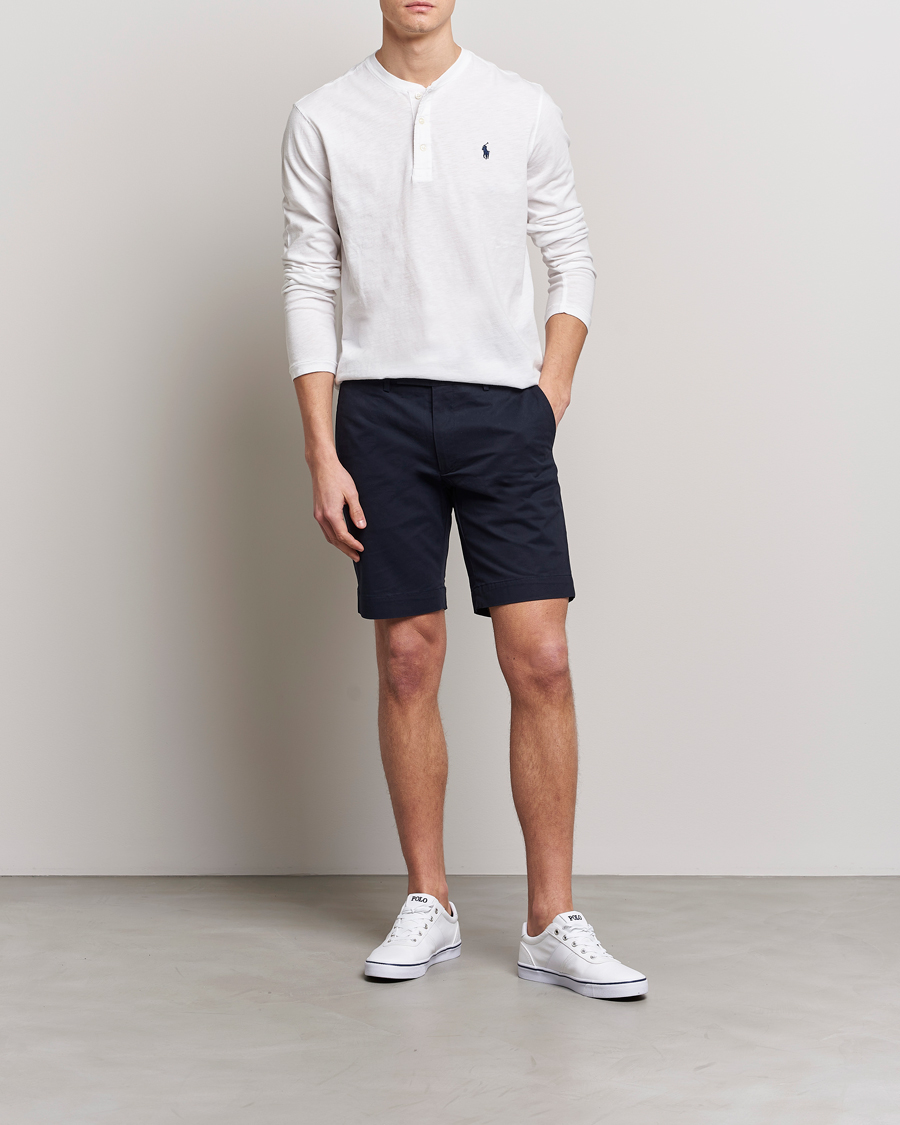 Herren | Pullover | Polo Ralph Lauren | Slub Jersey Henley White