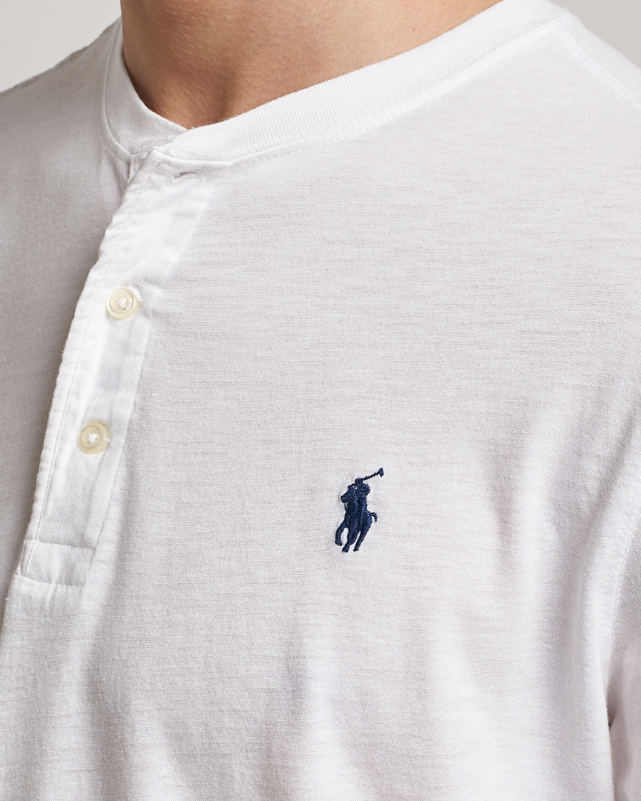 Herren | Pullover | Polo Ralph Lauren | Slub Jersey Henley White