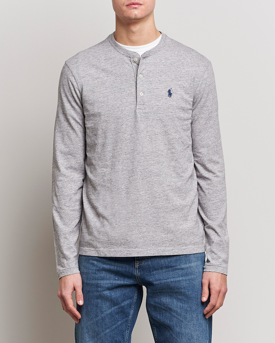 Herren | Pullover | Polo Ralph Lauren | Slub Jersey Henley Dark Vintage Heather