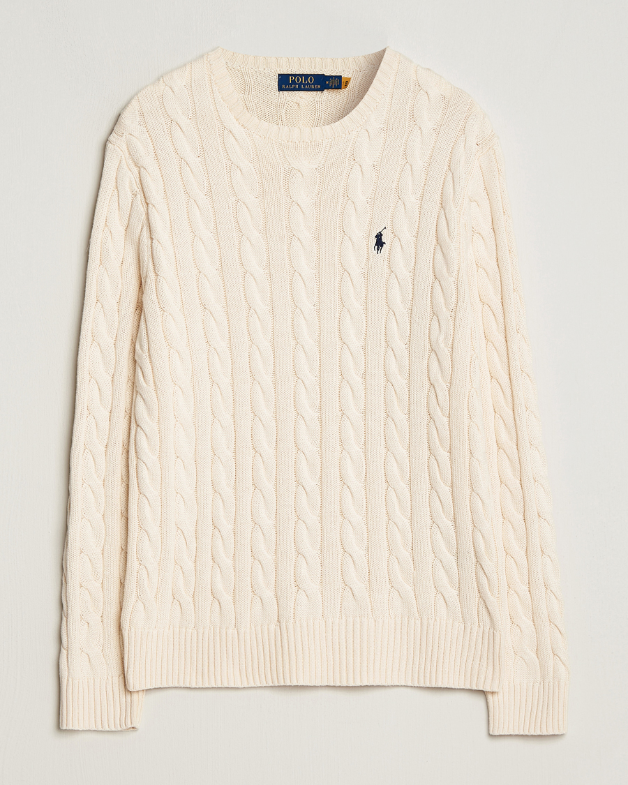 Herren | Pullover | Polo Ralph Lauren | Cotton Cable Pullover Andover Cream