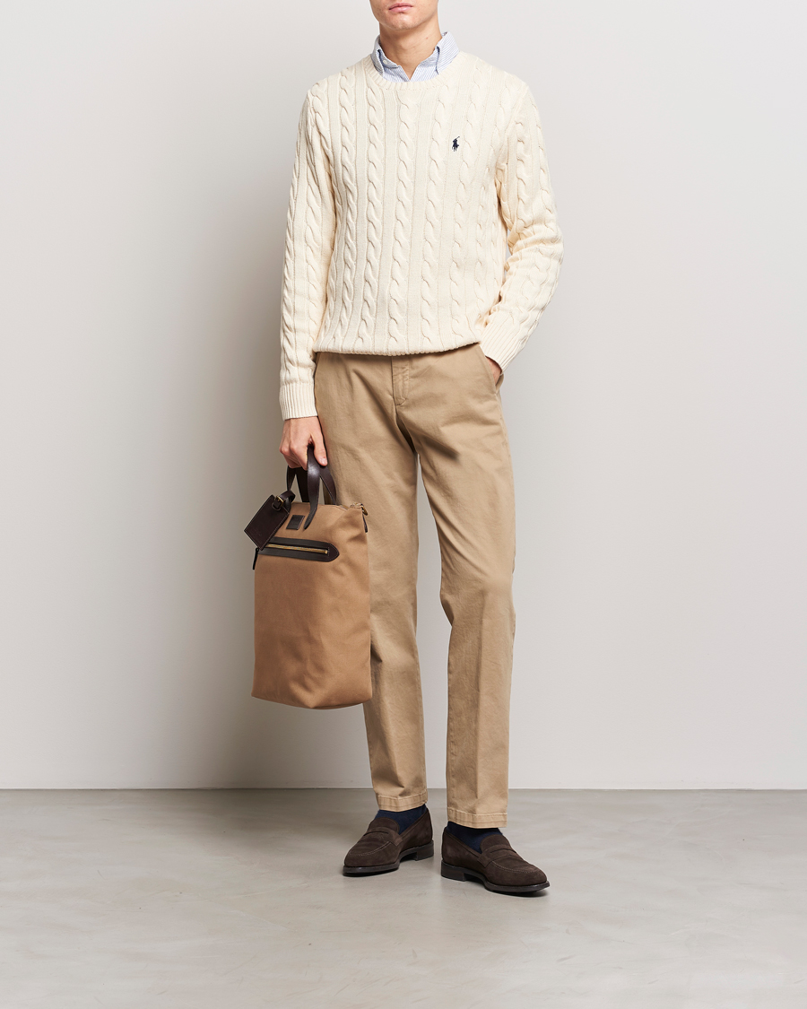 Herren | Pullover | Polo Ralph Lauren | Cotton Cable Pullover Andover Cream