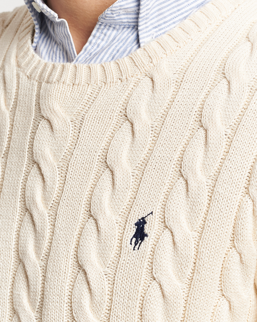 Herren | Pullover | Polo Ralph Lauren | Cotton Cable Pullover Andover Cream