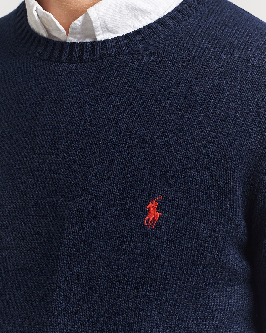 Herren | Pullover | Polo Ralph Lauren | Cotton Crew Neck Sweater Hunter Navy