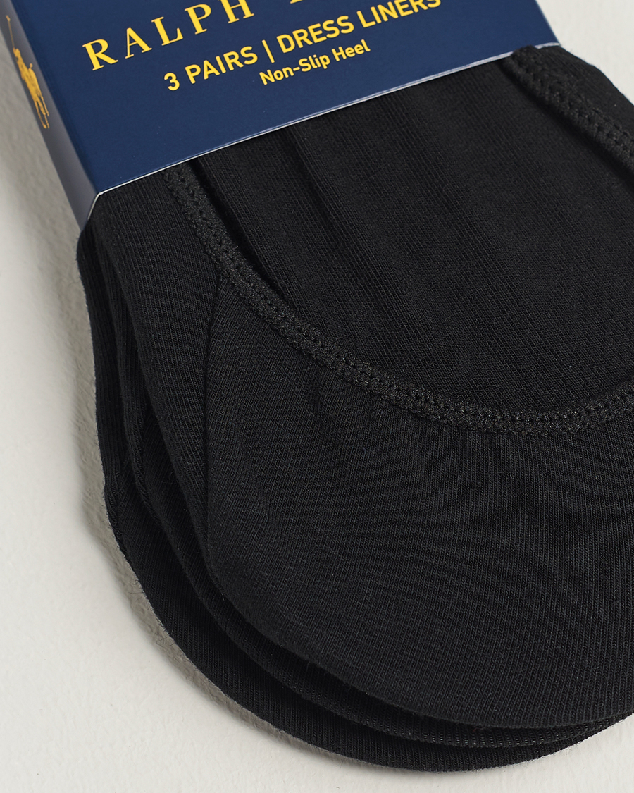 Herren | Unterwäsche | Polo Ralph Lauren | 3-Pack No Show Socks Black