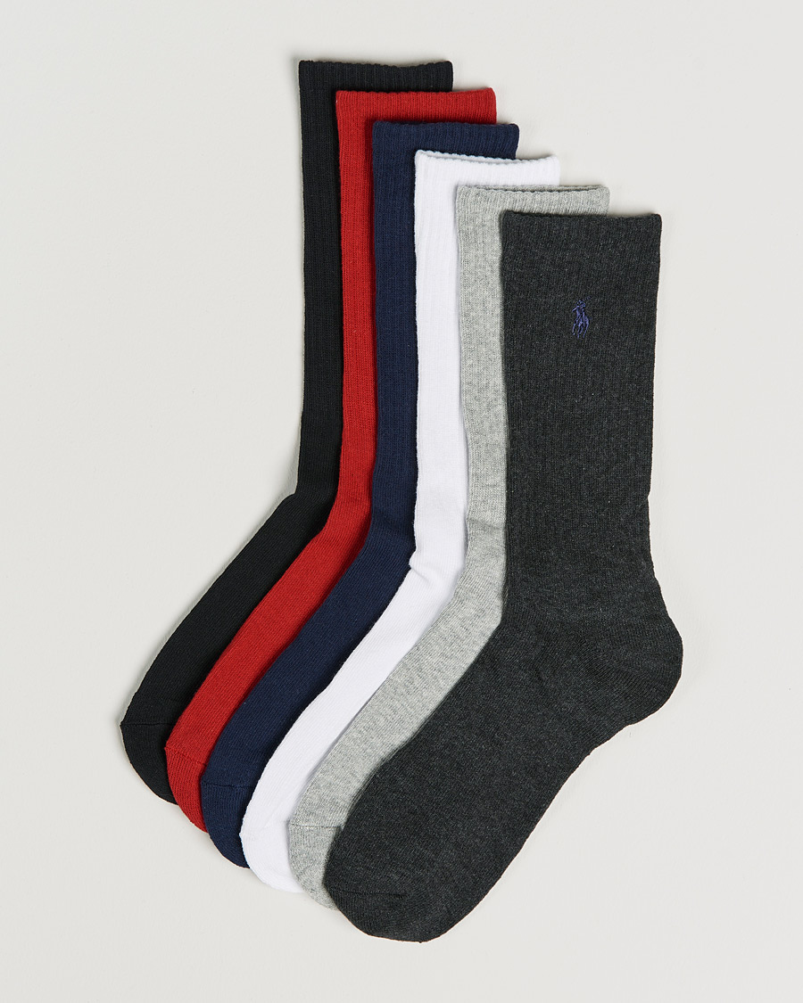 Herren | Unterwäsche | Polo Ralph Lauren | Polo Ralph Lauren6-Pack Cotton Crew SocksMulti