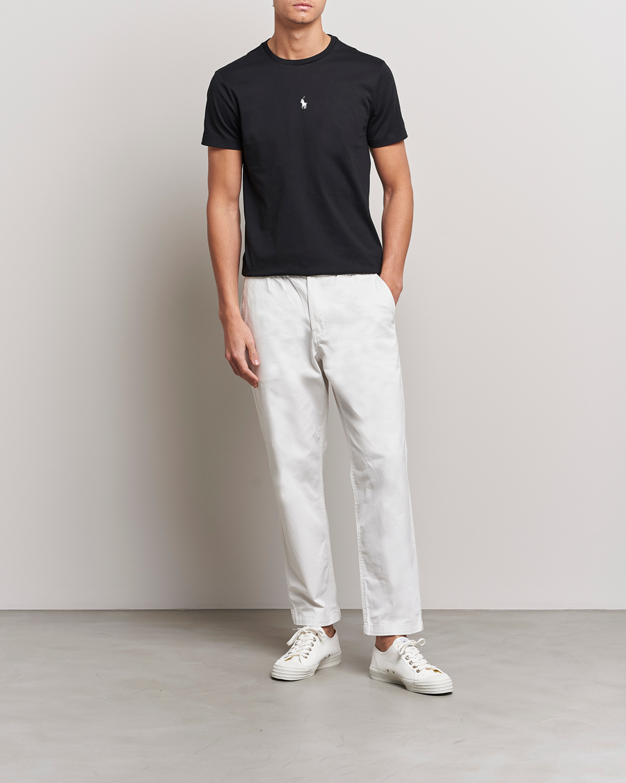 Herren | T-Shirts | Polo Ralph Lauren | Chest Crew Neck Tee Black