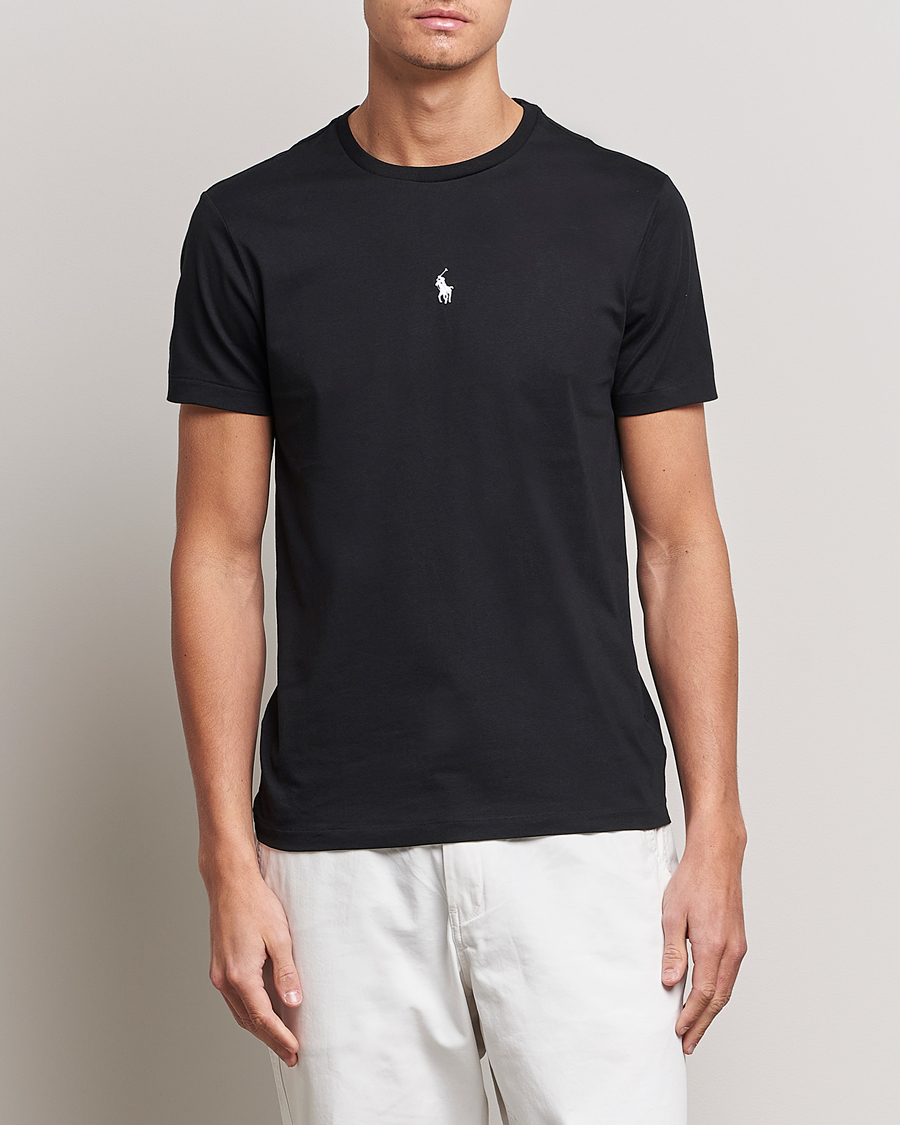 Herren | T-Shirts | Polo Ralph Lauren | Chest Crew Neck Tee Black