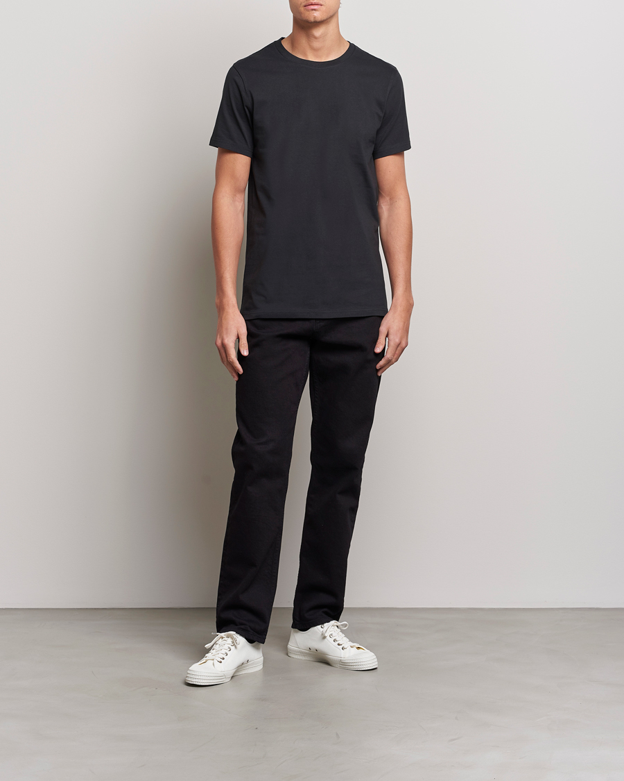 Herren | T-Shirts | Bread & Boxers | Crew Neck Regular T-Shirt Black