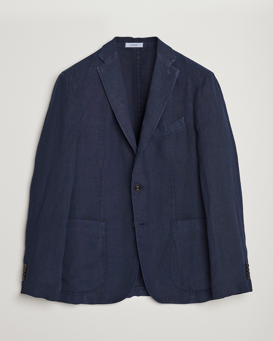 Herren | Sakkos | Boglioli | K Jacket Linen Blazer Navy