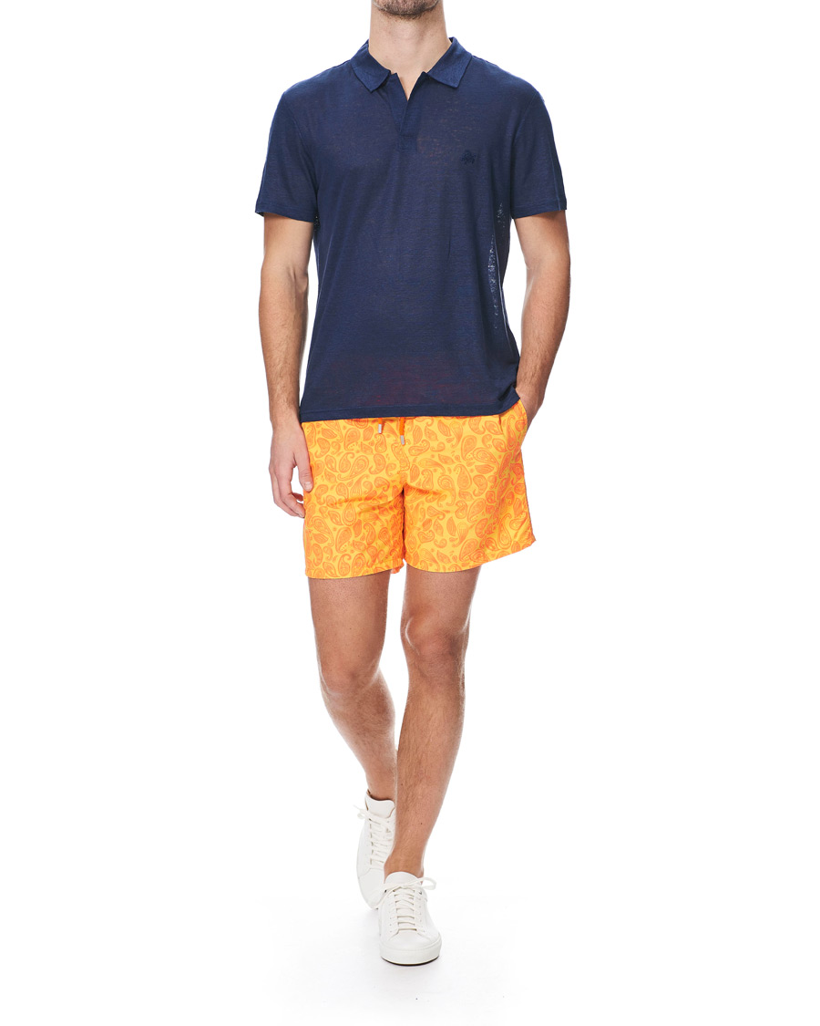 Herren | Poloshirts | Vilebrequin | Pyramid Linen Jersey Polo Navy