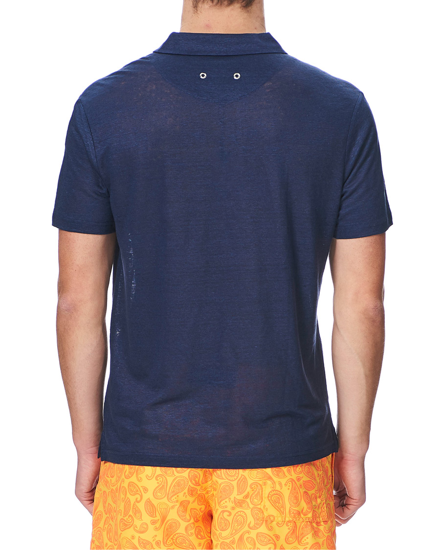 Herren | Poloshirts | Vilebrequin | Pyramid Linen Jersey Polo Navy