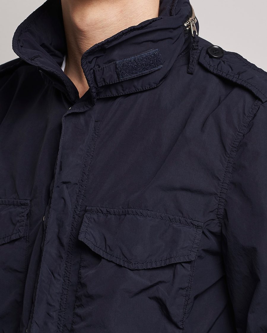 Herren | Jacken | Aspesi | Giubotto Garment Dyed Field Jacket Navy