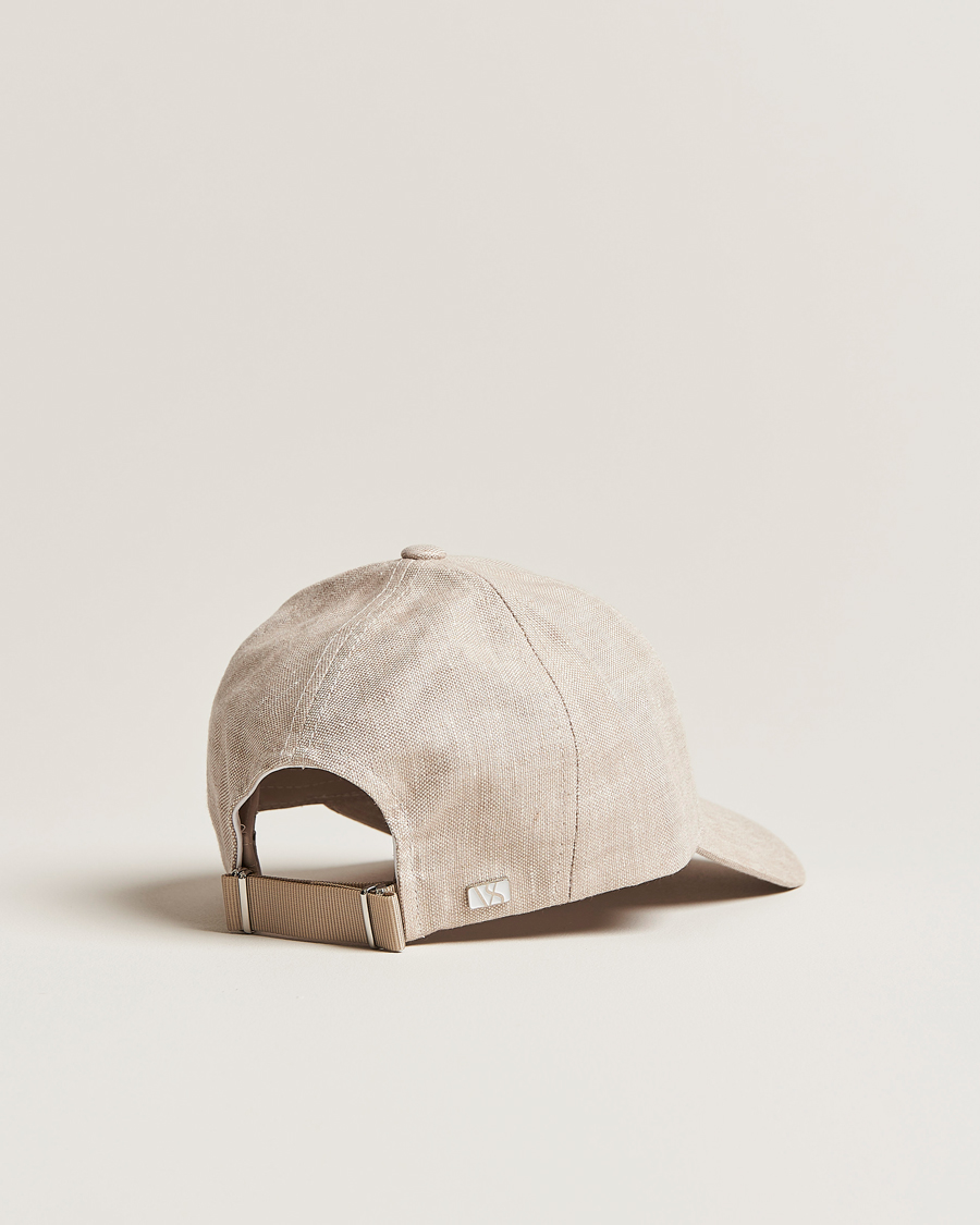 Herren | Hüte & Mützen | Varsity Headwear | Linen Baseball Cap Hampton Beige