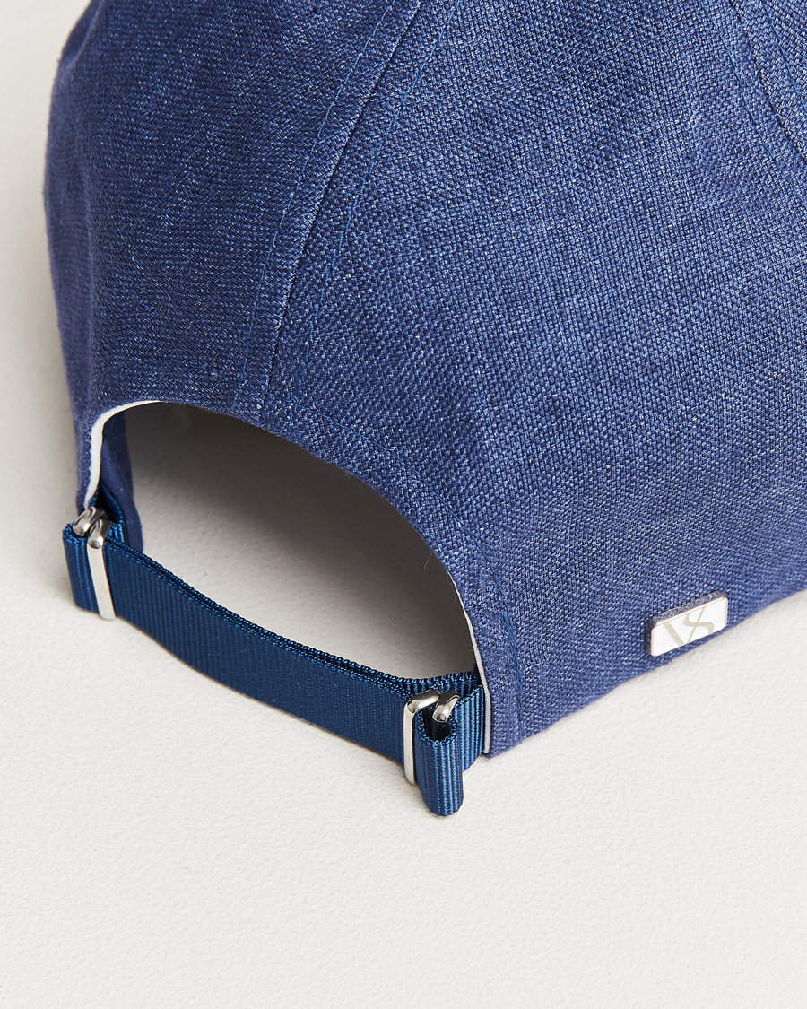Herren | Hüte & Mützen | Varsity Headwear | Linen Baseball Cap Oxford Blue