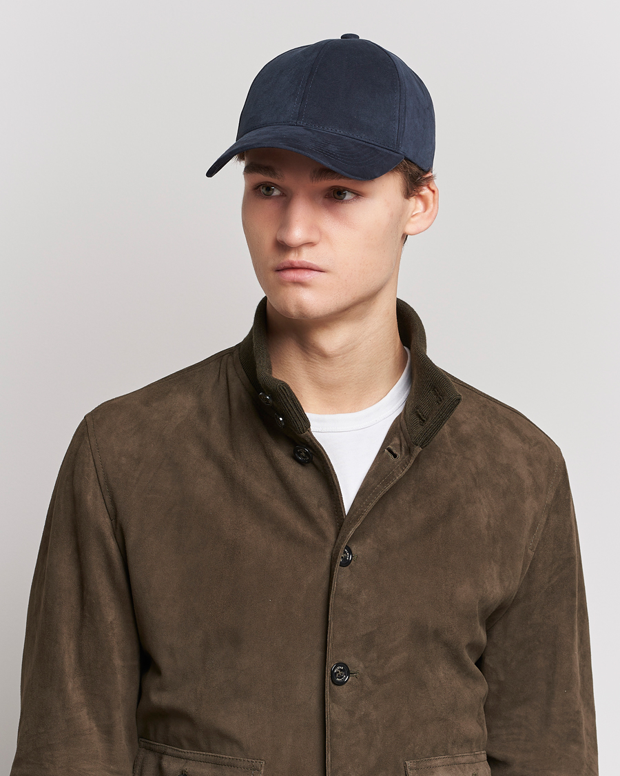 Herren | Varsity Headwear Alcantara Baseball Cap Space Blue | Varsity Headwear | Alcantara Baseball Cap Space Blue