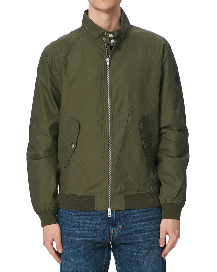 Herren | Jacken | GANT | Nylon Harrington Jacket Dark Leaf