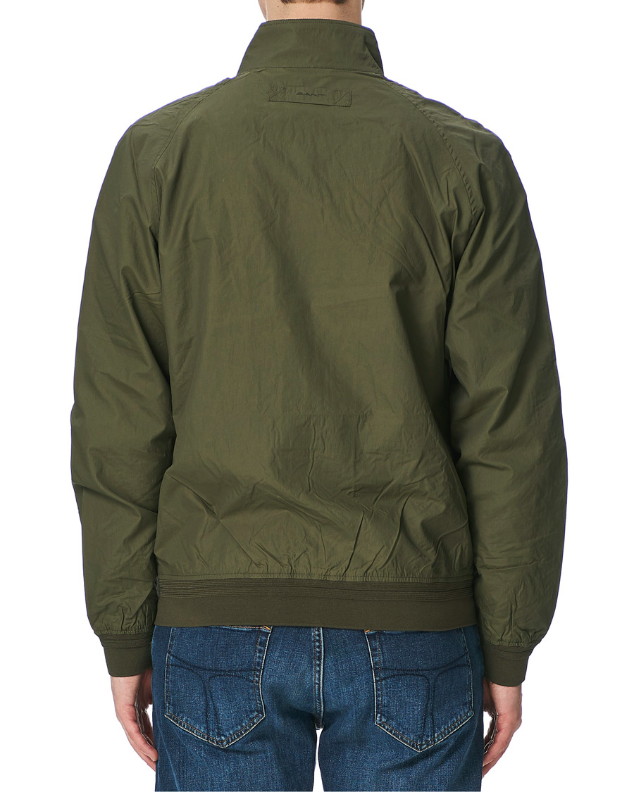 Herren | Jacken | GANT | Nylon Harrington Jacket Dark Leaf