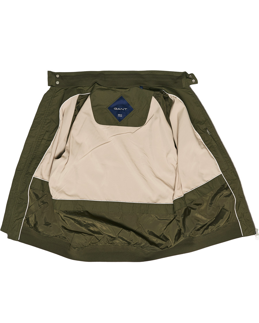 Herren | Jacken | GANT | Nylon Harrington Jacket Dark Leaf