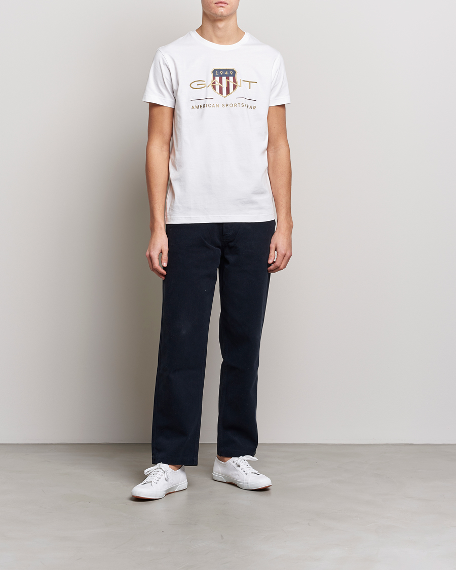 Herren | T-Shirts | GANT | Archive Shield Logo T-Shirt White