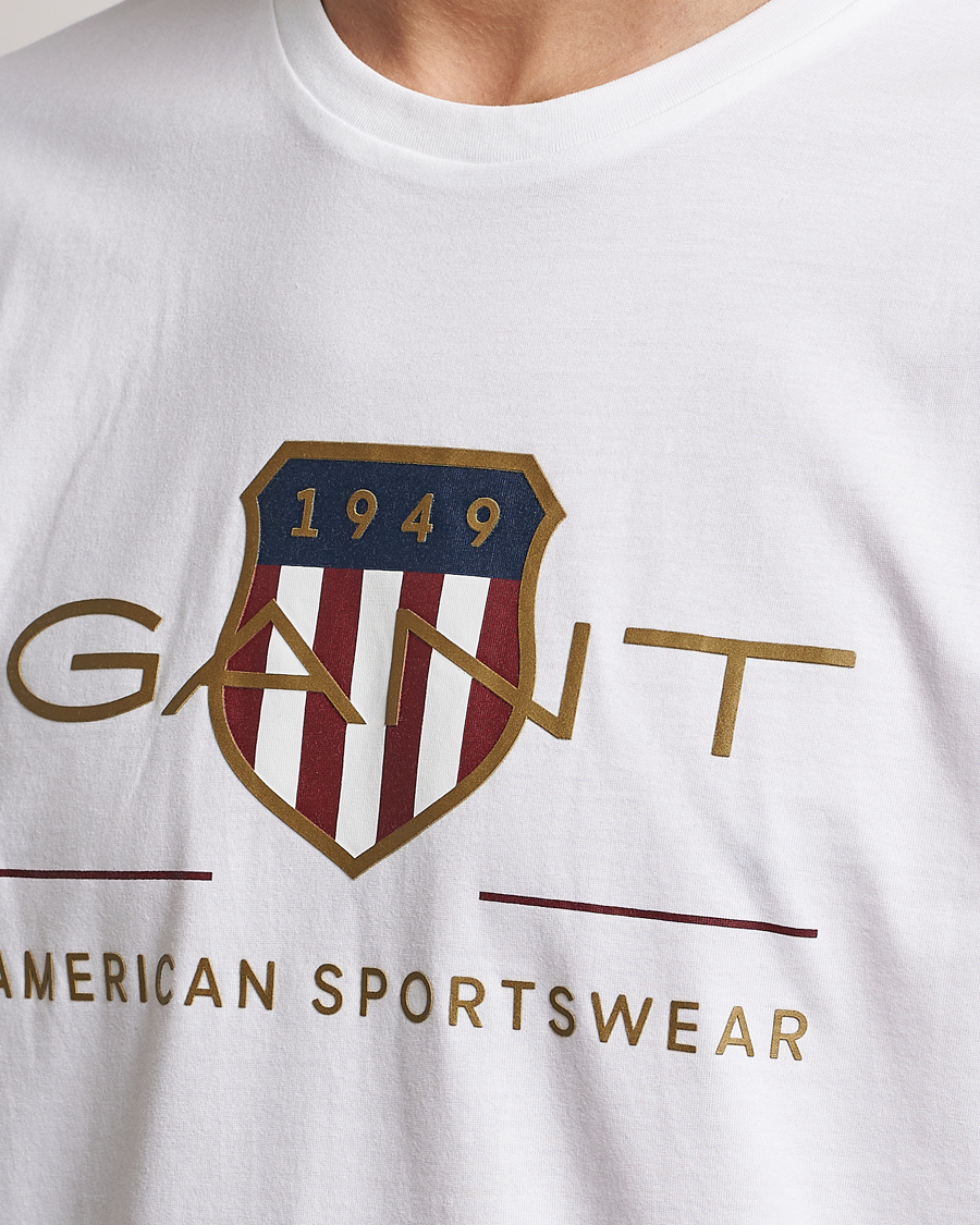 Herren | T-Shirts | GANT | Archive Shield Logo T-Shirt White